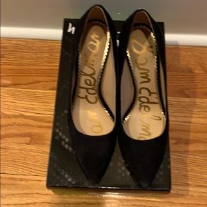 Sam Edelman Black Suede Margie Pump
